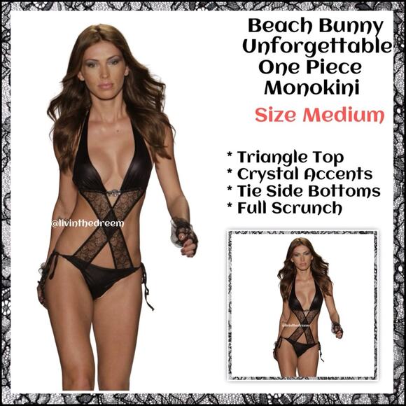 Beach Bunny Unforgettable One Piece Monokini Size Medium NWOT $299 - Picture 1 of 15